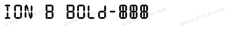 ION B Bold字体转换